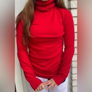 Turtle Neck Red Shirt